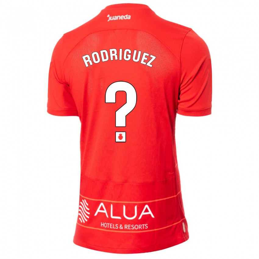 Pánské Gabriel Rodríguez #0 Červené Domů Hráčské Dresy 2023/24 Dres