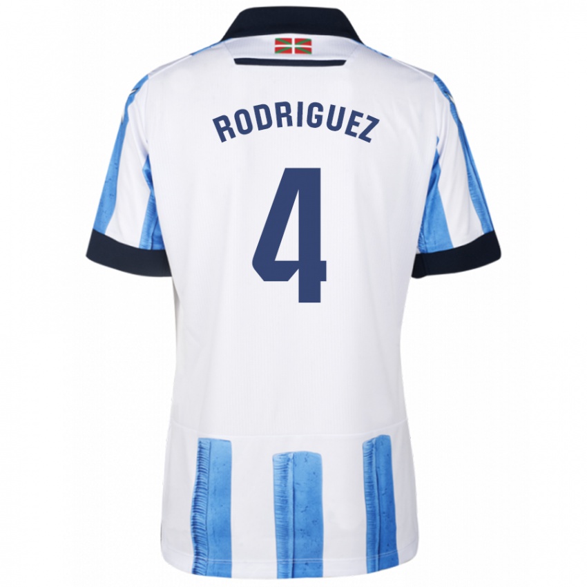 Pánské Peru Rodriguez #4 Modrá Bílá Domů Hráčské Dresy 2023/24 Dres