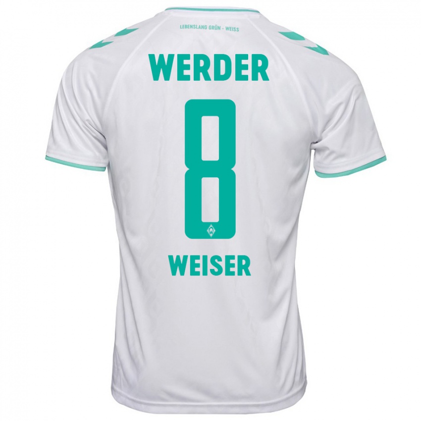 Pánské Mitchell Weiser #8 Bílý Daleko Hráčské Dresy 2023/24 Dres