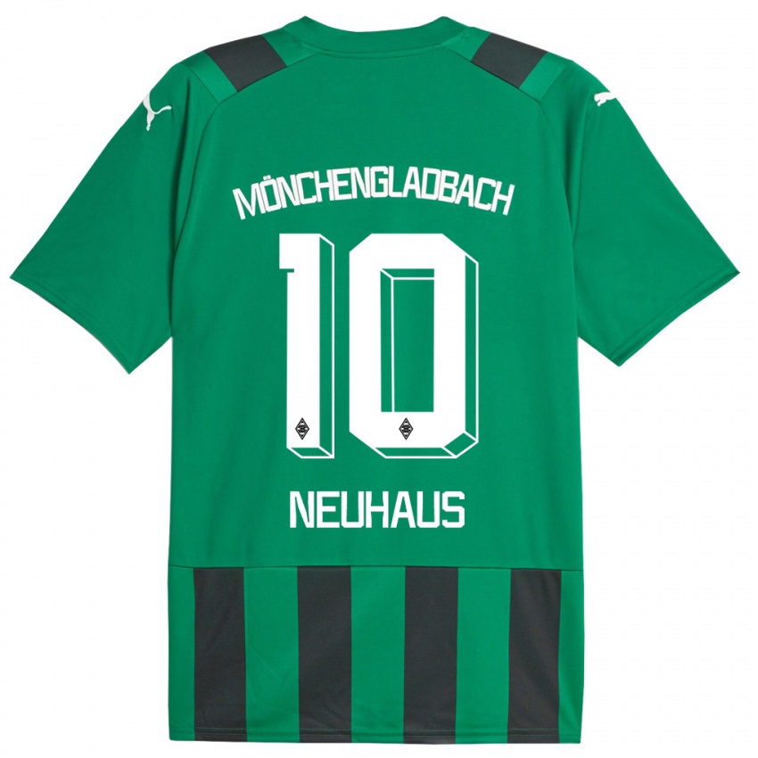 Pánské Florian Neuhaus #10 Černá Zelená Daleko Hráčské Dresy 2023/24 Dres