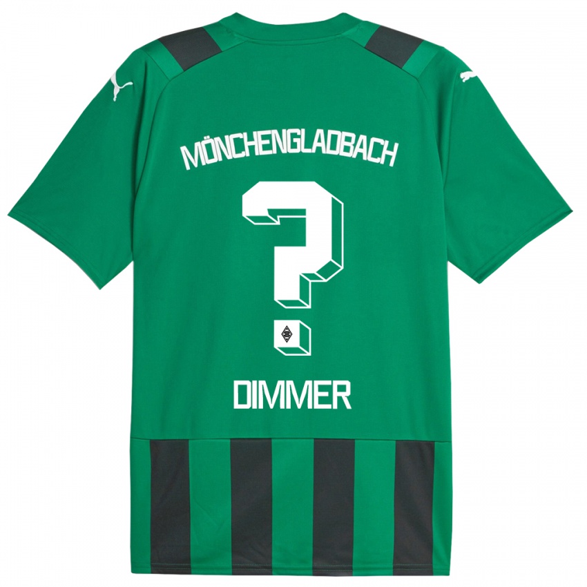 Pánské Florian Dimmer #0 Černá Zelená Daleko Hráčské Dresy 2023/24 Dres