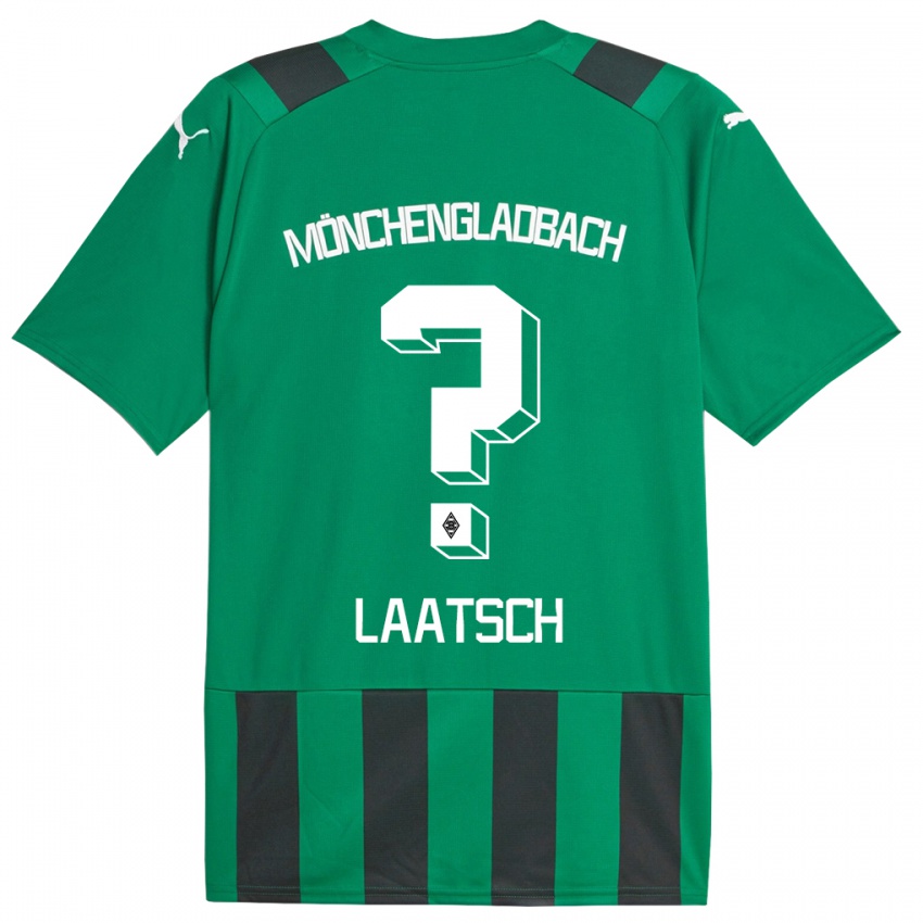 Pánské Leonard Laatsch #0 Černá Zelená Daleko Hráčské Dresy 2023/24 Dres