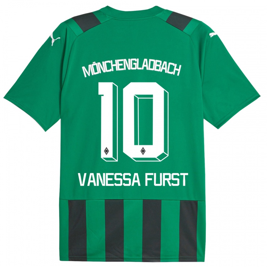 Pánské Vanessa Fürst #10 Černá Zelená Daleko Hráčské Dresy 2023/24 Dres