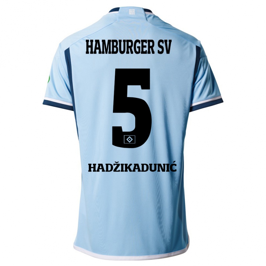 Pánské Dennis Hadzikadunic #5 Modrý Daleko Hráčské Dresy 2023/24 Dres