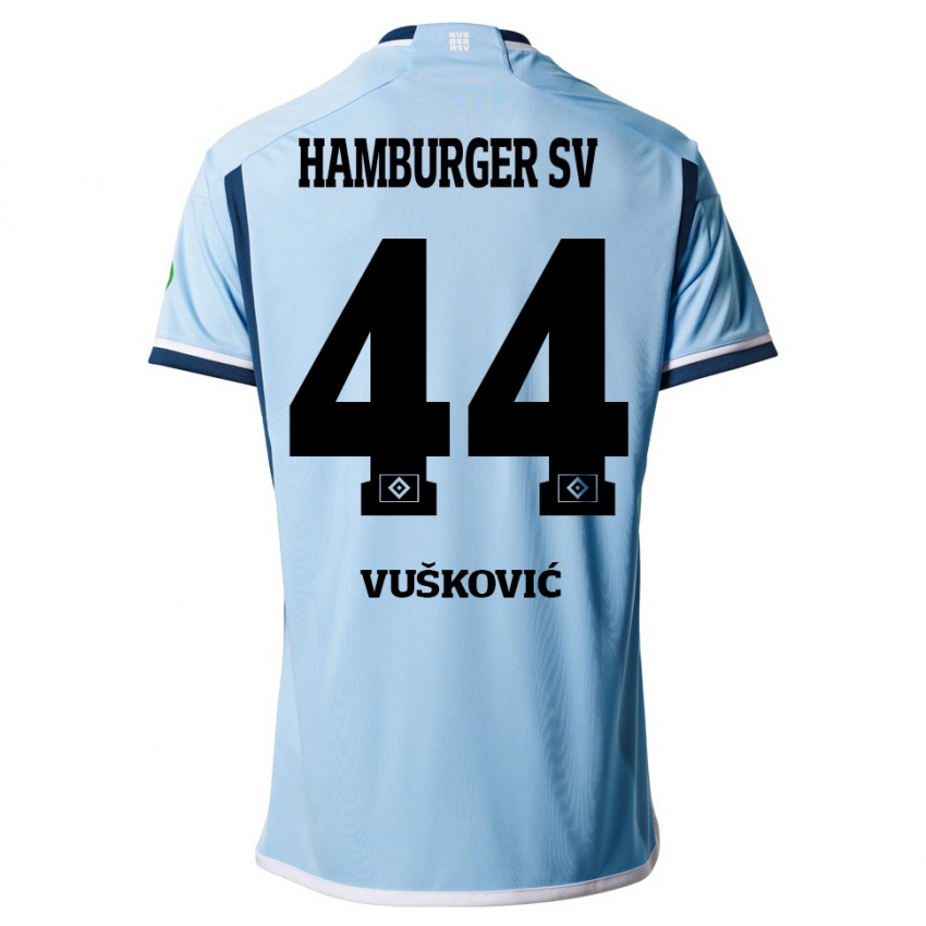 Pánské Mario Vuskovic #44 Modrý Daleko Hráčské Dresy 2023/24 Dres