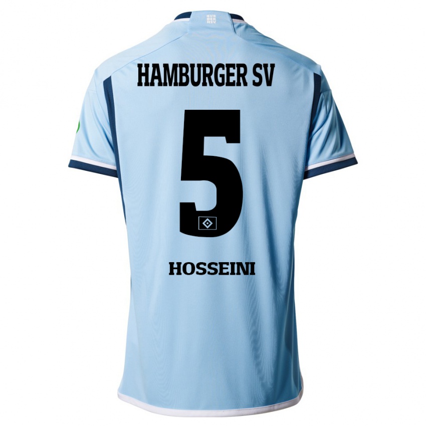 Pánské Reza Hosseini #5 Modrý Daleko Hráčské Dresy 2023/24 Dres