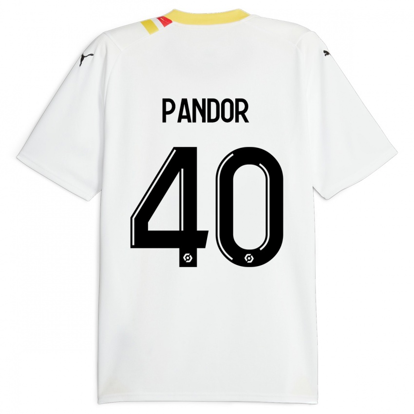 Pánské Yannick Pandor #40 Černá Daleko Hráčské Dresy 2023/24 Dres