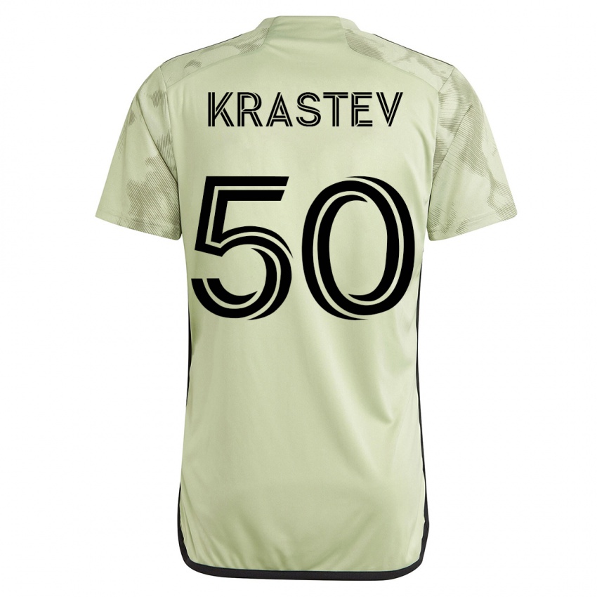Pánské Filip Krastev #50 Zelená Daleko Hráčské Dresy 2023/24 Dres