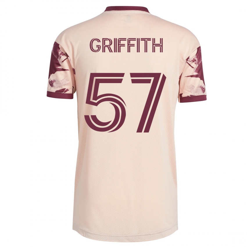 Pánské Víctor Griffith #57 Špinavě Bílá Daleko Hráčské Dresy 2023/24 Dres