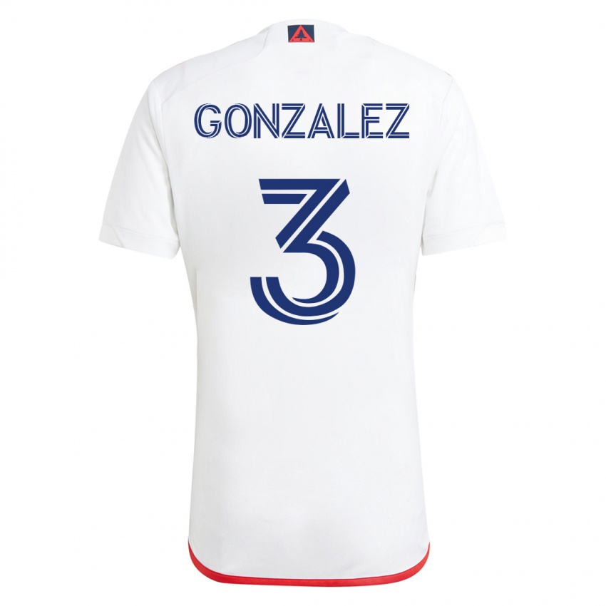 Pánské Omar González #3 Bílá Červená Daleko Hráčské Dresy 2023/24 Dres