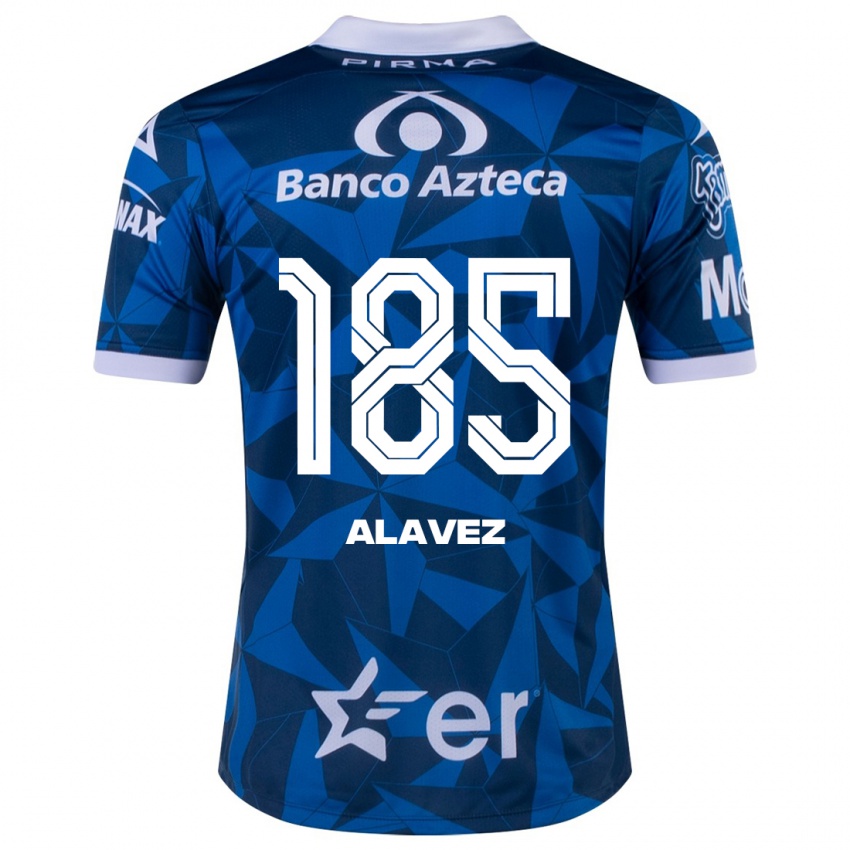 Pánské Brian Alavez #185 Modrý Daleko Hráčské Dresy 2023/24 Dres