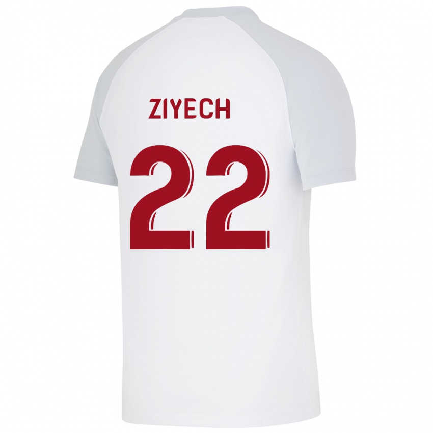 Pánské Hakim Ziyech #22 Bílý Daleko Hráčské Dresy 2023/24 Dres