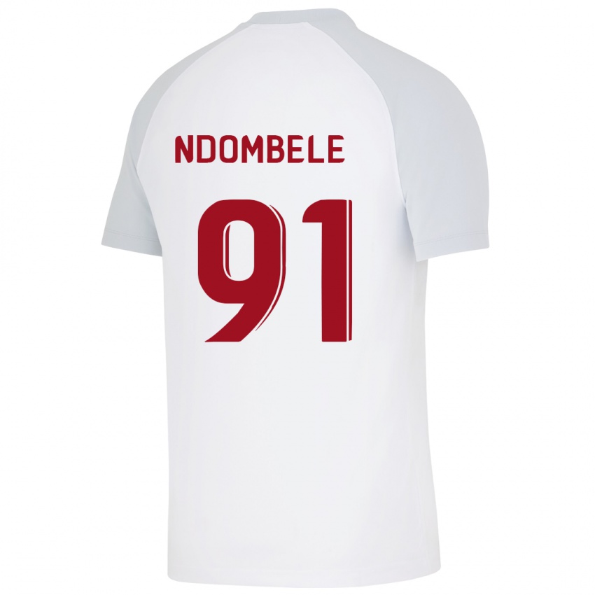 Pánské Tanguy Ndombele #91 Bílý Daleko Hráčské Dresy 2023/24 Dres