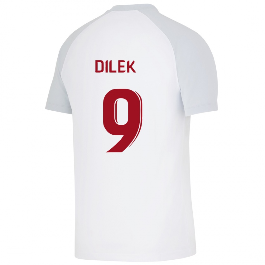 Pánské Yalin Dilek #9 Bílý Daleko Hráčské Dresy 2023/24 Dres