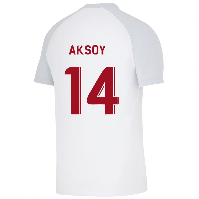 Pánské Berkan Aksoy #14 Bílý Daleko Hráčské Dresy 2023/24 Dres