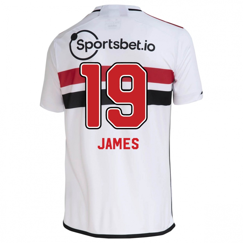 Dámské James Rodriguez #19 Bílý Domů Hráčské Dresy 2023/24 Dres