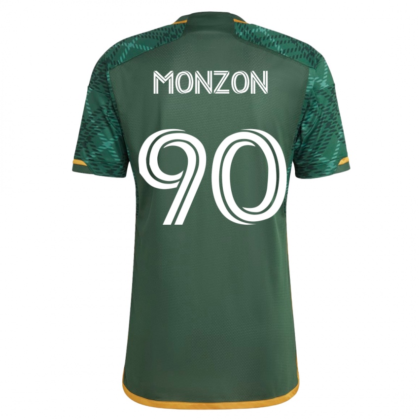 Dámské Florián Monzón #90 Zelená Domů Hráčské Dresy 2023/24 Dres