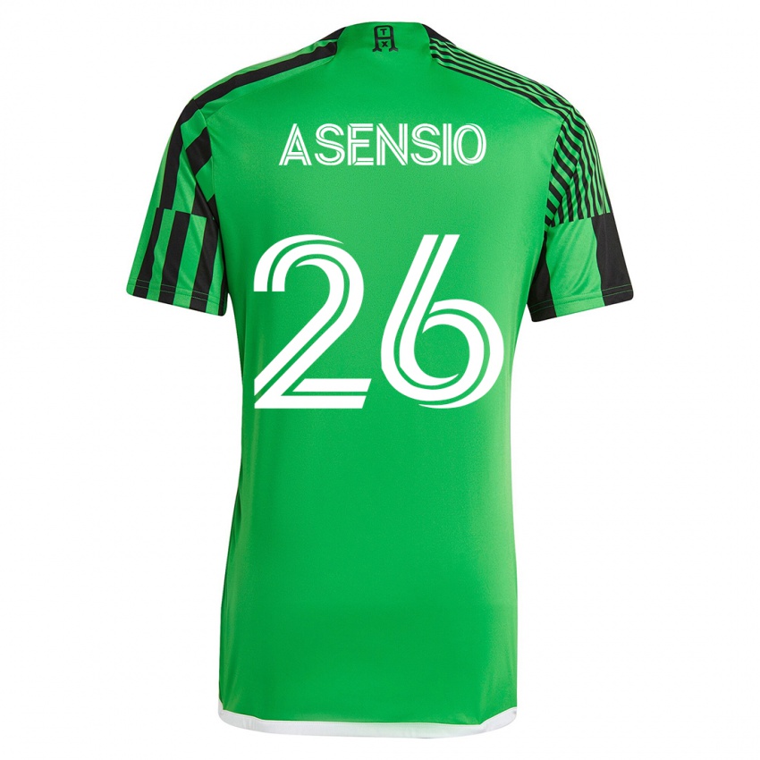 Dámské Charlie Asensio #26 Zelená Černá Domů Hráčské Dresy 2023/24 Dres