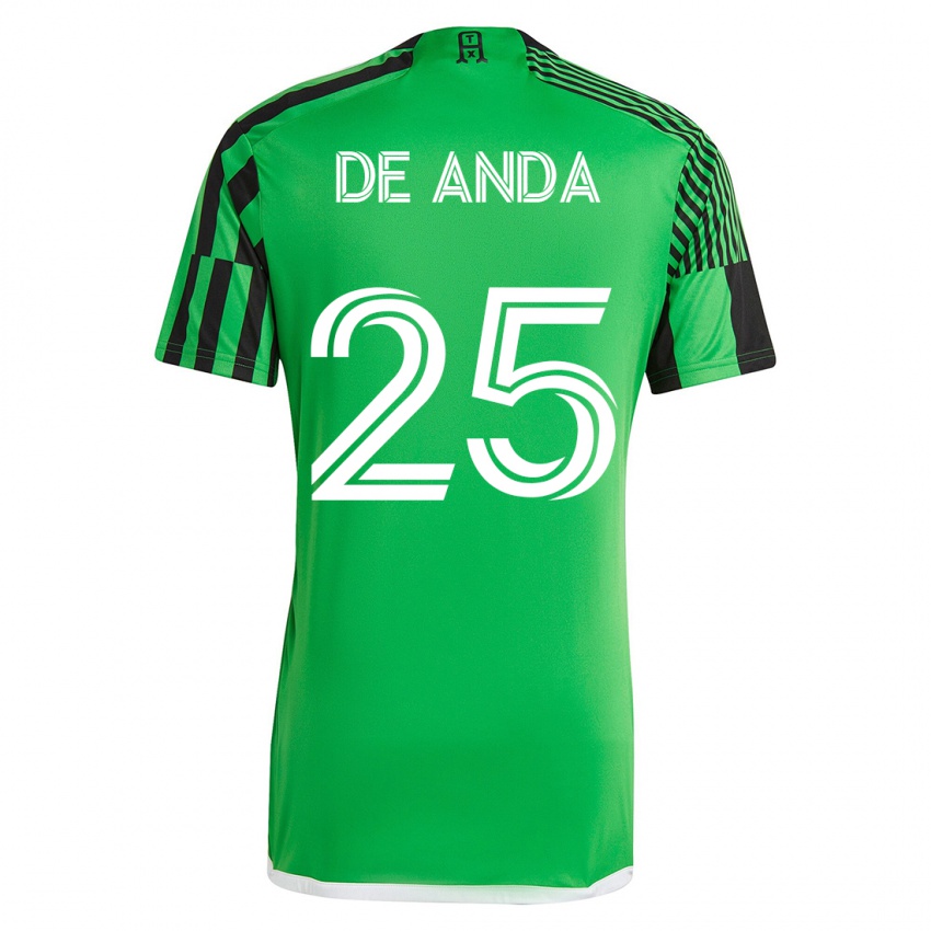 Dámské Anthony De Anda #25 Zelená Černá Domů Hráčské Dresy 2023/24 Dres