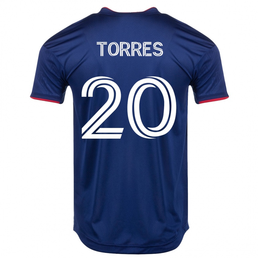 Dámské Jairo Torres #20 Námořnictvo Domů Hráčské Dresy 2023/24 Dres