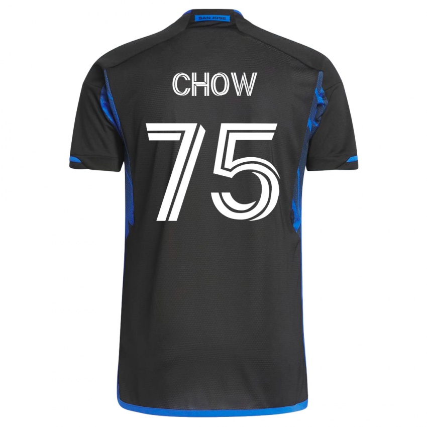 Dámské Alex Chow #75 Modrá, Černá Domů Hráčské Dresy 2023/24 Dres