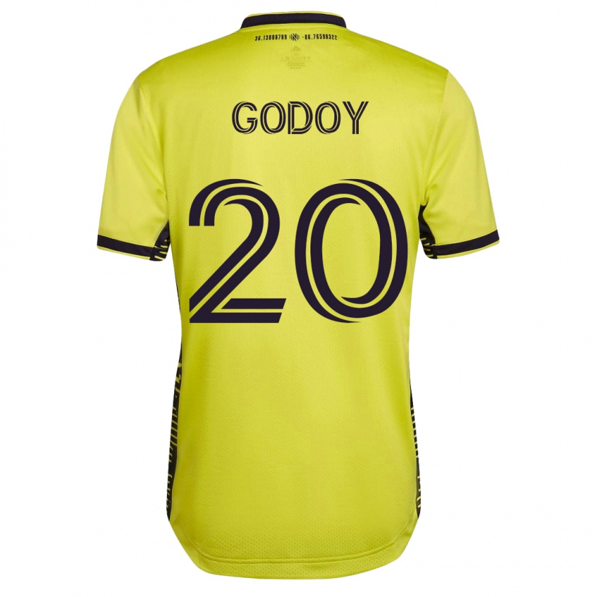 Dámské Aníbal Godoy #20 Žlutá Domů Hráčské Dresy 2023/24 Dres