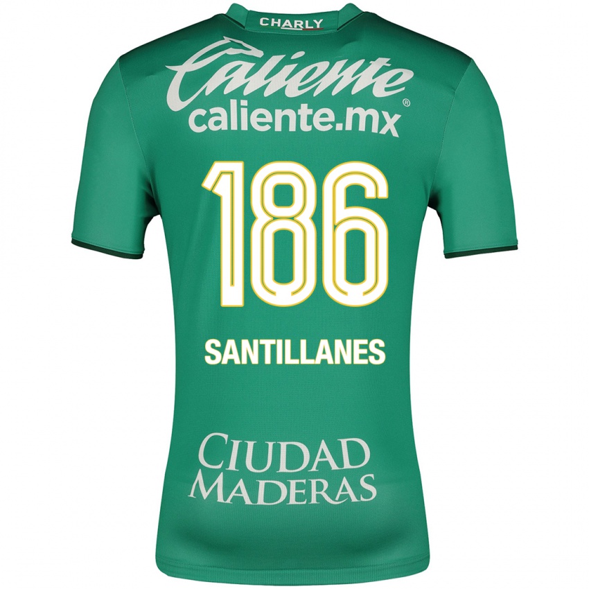 Dámské Antonio Santillanes #186 Zelená Domů Hráčské Dresy 2023/24 Dres