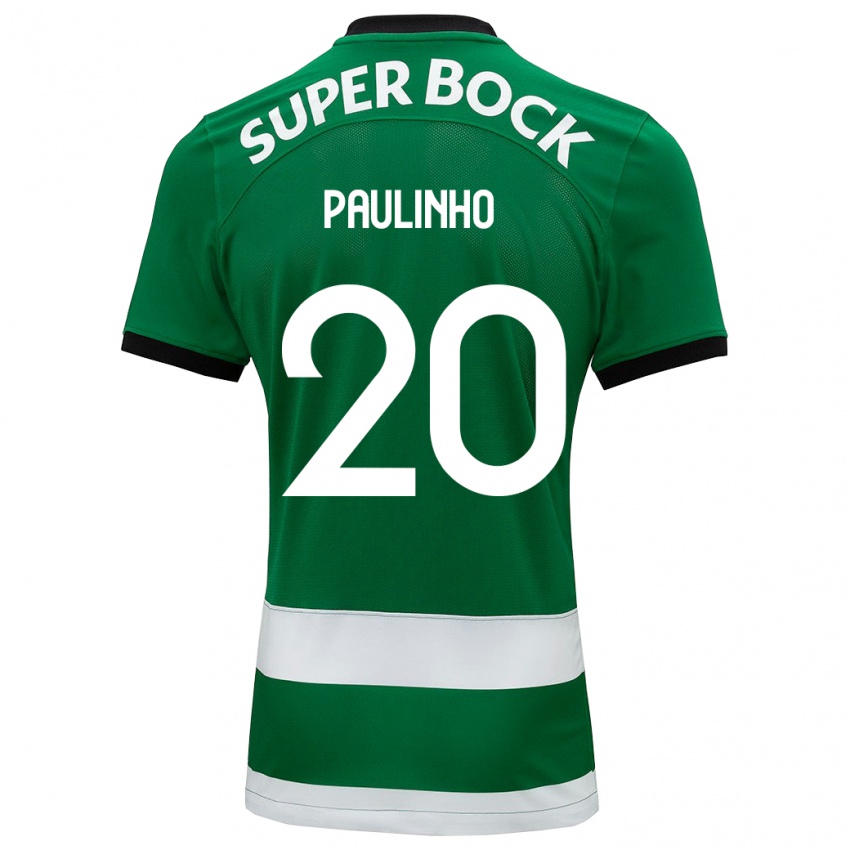 Dámské Paulinho #20 Zelená Domů Hráčské Dresy 2023/24 Dres