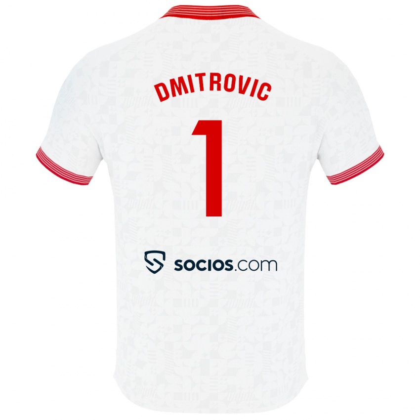 Dámské Marko Dmitrovic #1 Bílý Domů Hráčské Dresy 2023/24 Dres