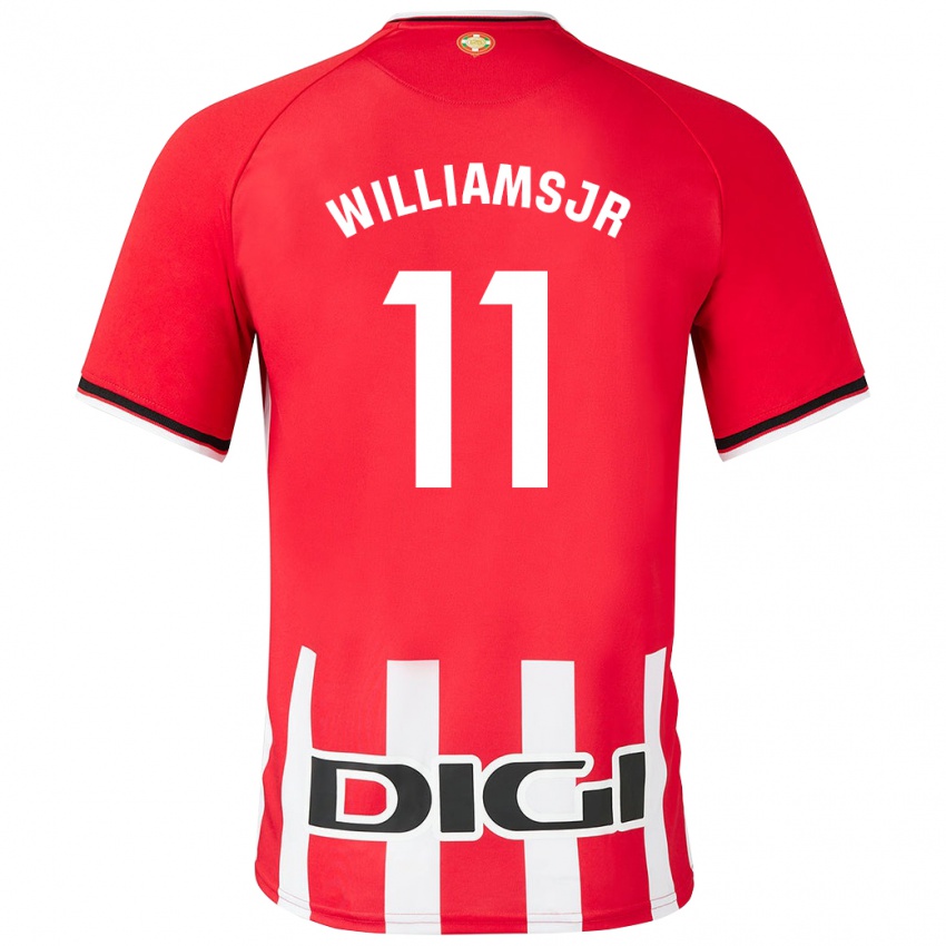 Dámské Nico Williams #11 Červené Domů Hráčské Dresy 2023/24 Dres