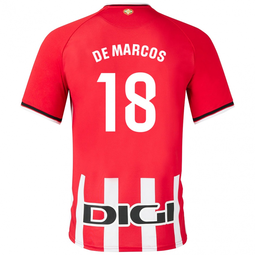 Dámské Oscar De Marcos #18 Červené Domů Hráčské Dresy 2023/24 Dres