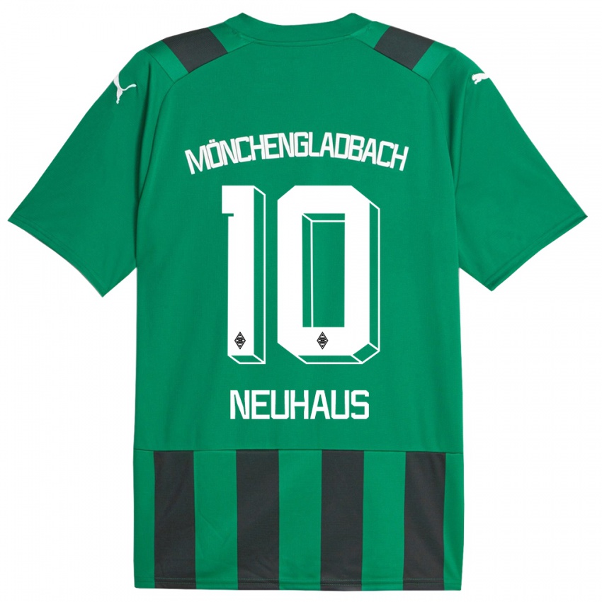 Dámské Florian Neuhaus #10 Černá Zelená Daleko Hráčské Dresy 2023/24 Dres