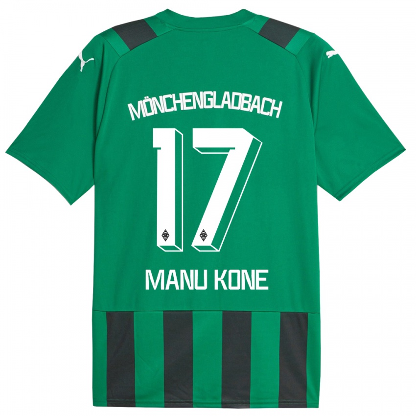 Dámské Manu Kone #17 Černá Zelená Daleko Hráčské Dresy 2023/24 Dres