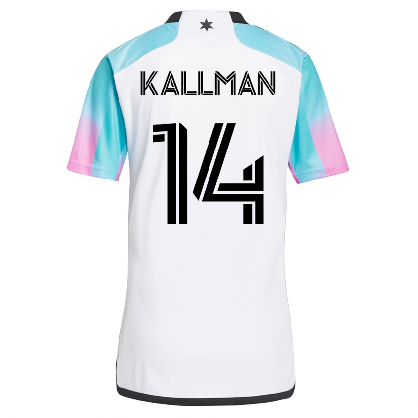 Dámské Brent Kallman #14 Bílý Daleko Hráčské Dresy 2023/24 Dres