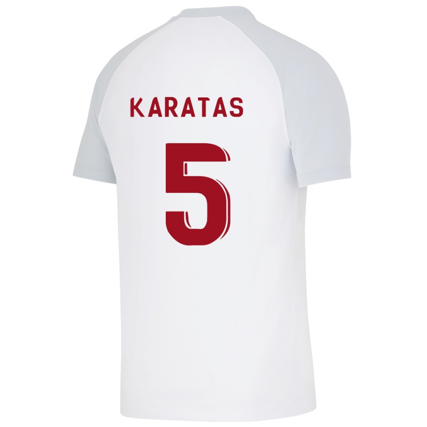 Dámské Eda Karataş #5 Bílý Daleko Hráčské Dresy 2023/24 Dres