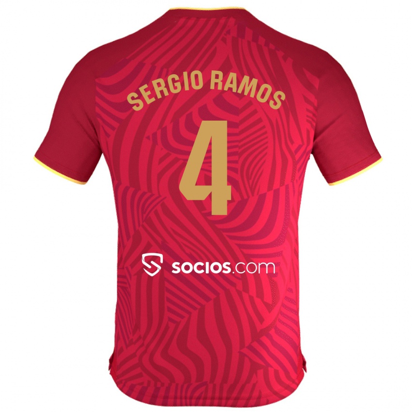 Dámské Sergio Ramos #4 Červené Daleko Hráčské Dresy 2023/24 Dres