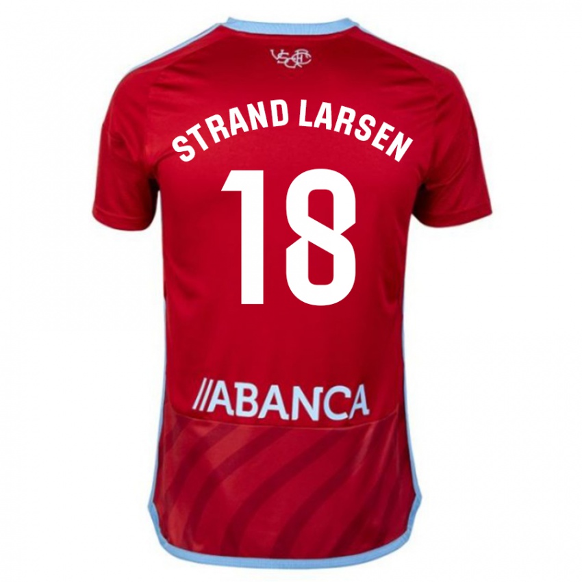 Dámské Jørgen Strand Larsen #18 Červené Daleko Hráčské Dresy 2023/24 Dres