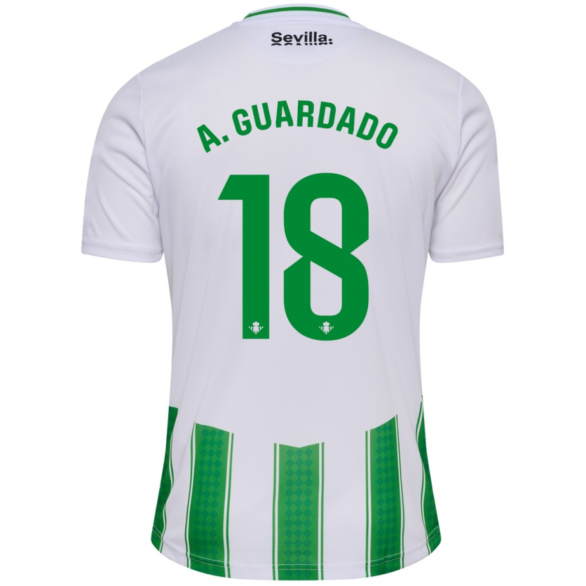 Dětské Andrés Guardado #18 Bílý Domů Hráčské Dresy 2023/24 Dres