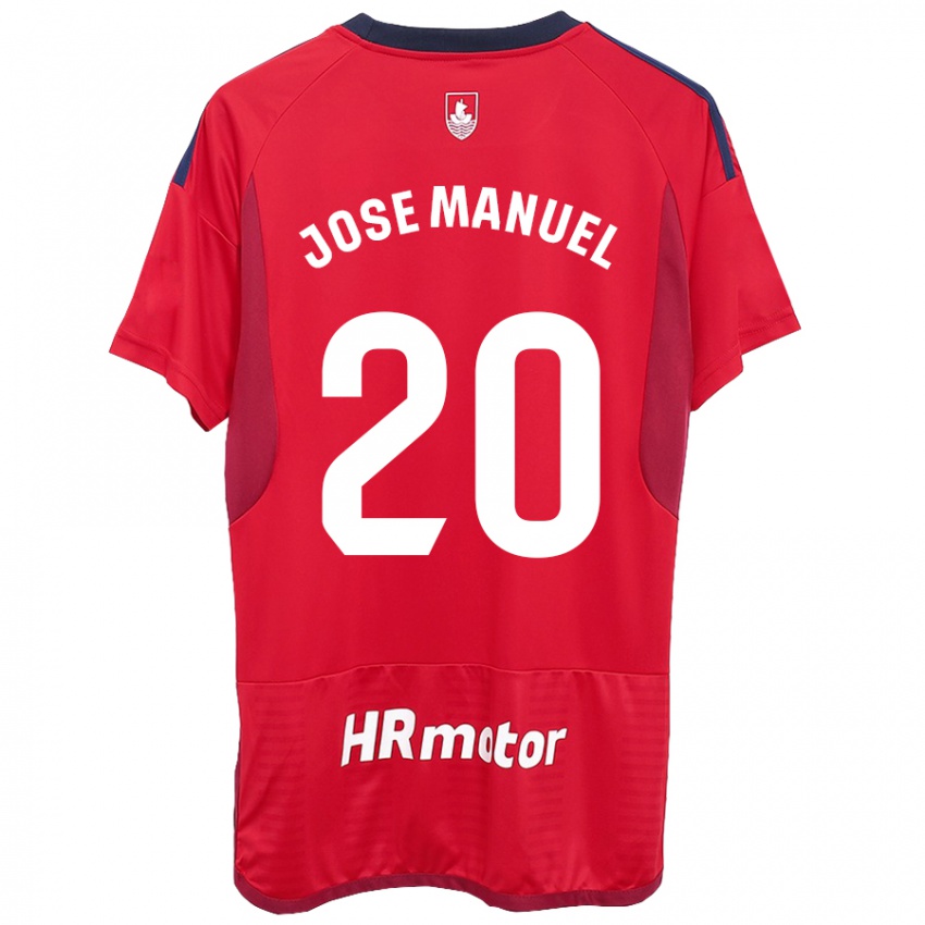 Dětské José Manuel Arnáiz #20 Červené Domů Hráčské Dresy 2023/24 Dres