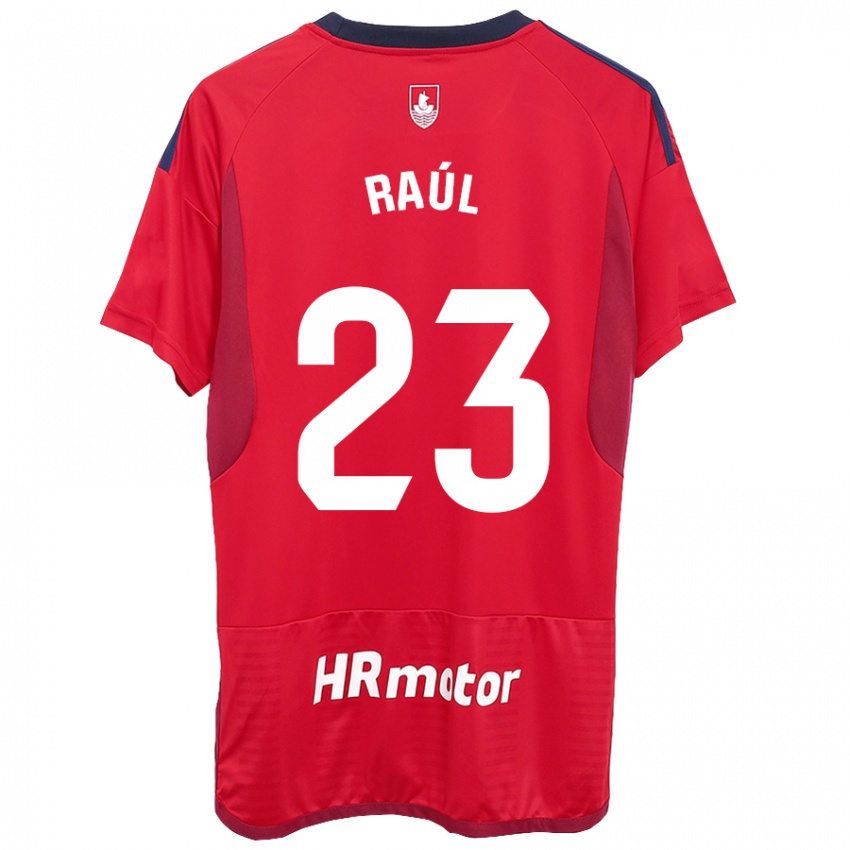 Dětské Raúl García #23 Červené Domů Hráčské Dresy 2023/24 Dres