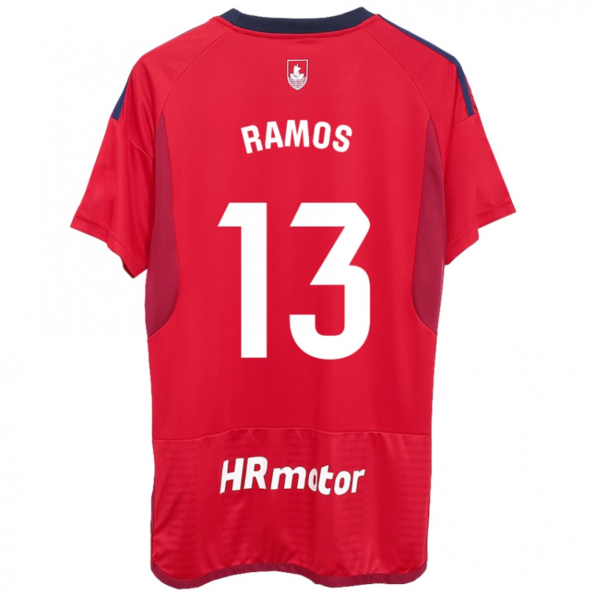 Dětské Darío Ramos #13 Červené Domů Hráčské Dresy 2023/24 Dres