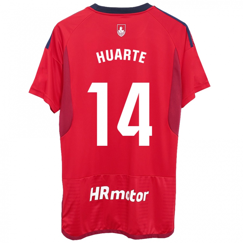 Dětské Xabi Huarte #14 Červené Domů Hráčské Dresy 2023/24 Dres