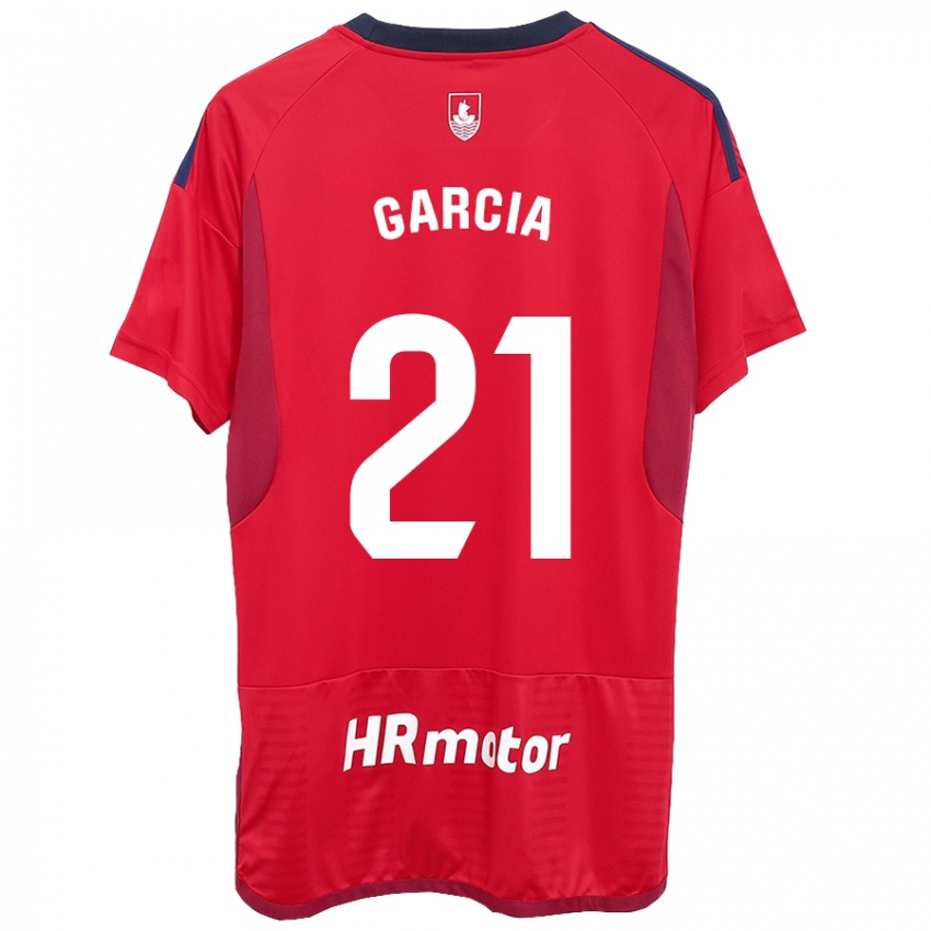 Dětské Jon García #21 Červené Domů Hráčské Dresy 2023/24 Dres