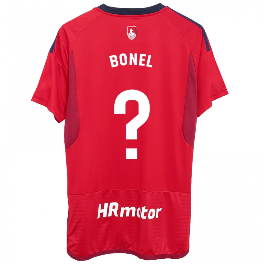 Dětské Aimar Bonel #0 Červené Domů Hráčské Dresy 2023/24 Dres