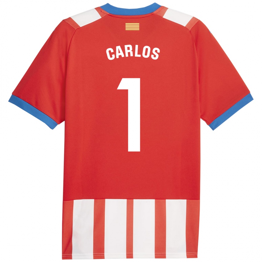 Dětské Juan Carlos #1 Červená Bílá Domů Hráčské Dresy 2023/24 Dres