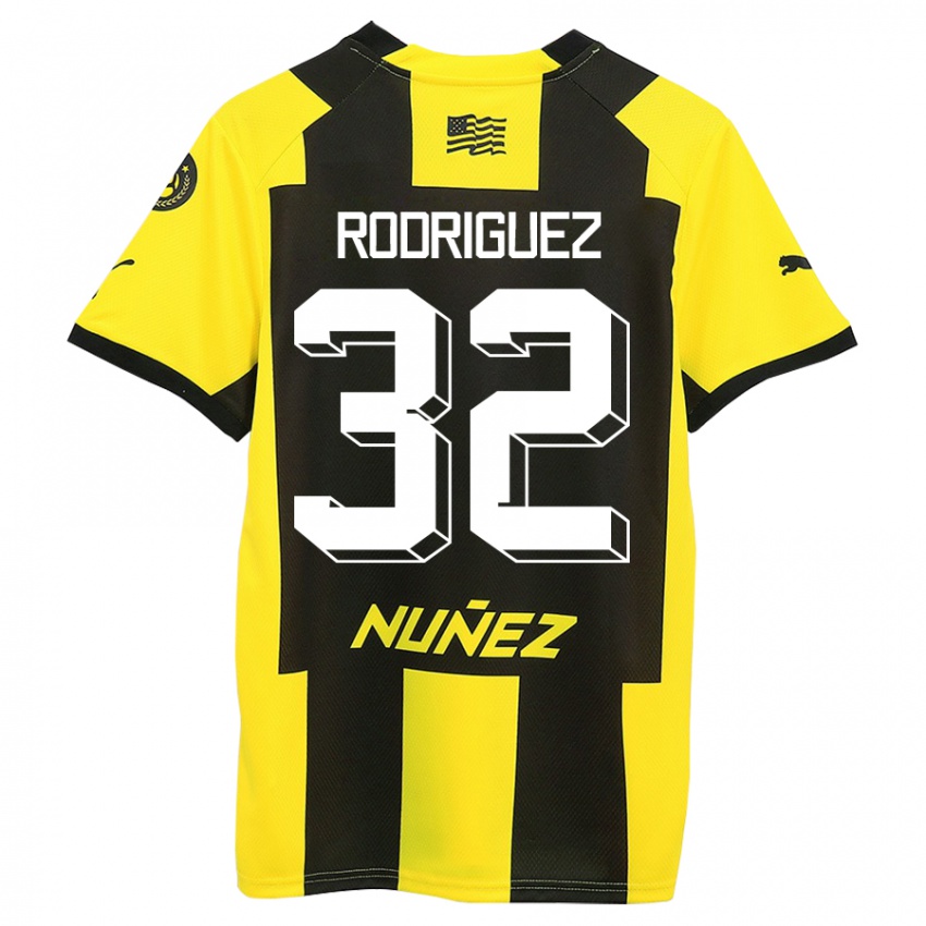 Dětské Randall Rodríguez #32 Žlutá Černá Domů Hráčské Dresy 2023/24 Dres