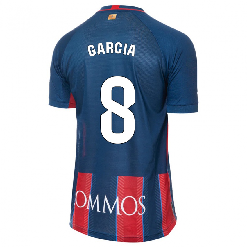 Dětské David García #8 Námořnictvo Domů Hráčské Dresy 2023/24 Dres