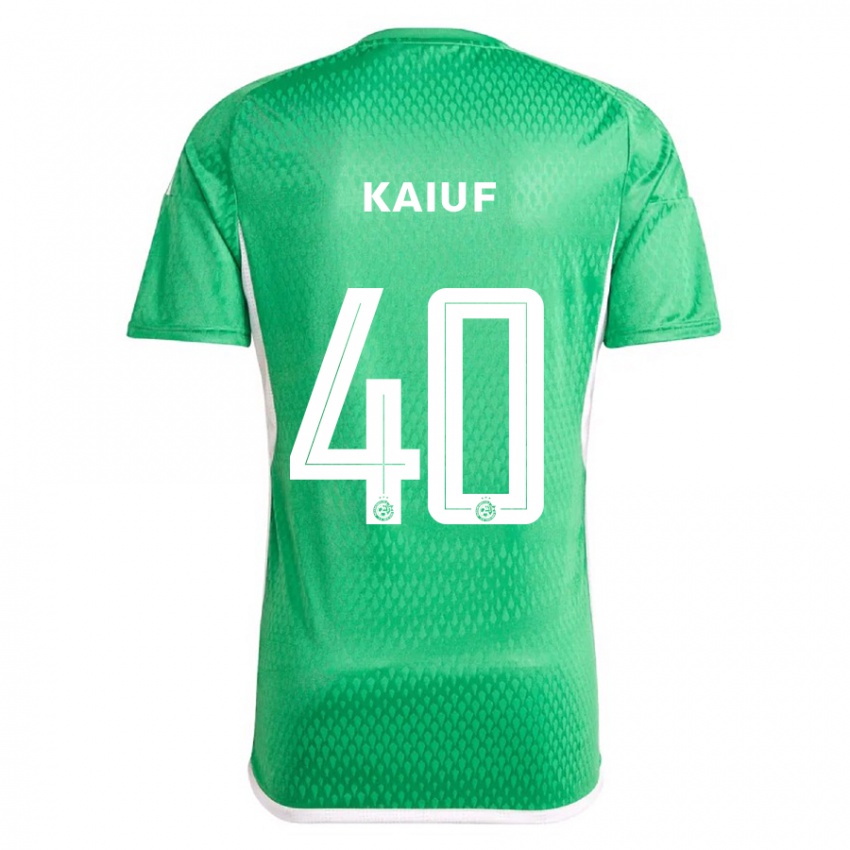 Dětské Sharif Kaiuf #40 Bílá Modrá Domů Hráčské Dresy 2023/24 Dres
