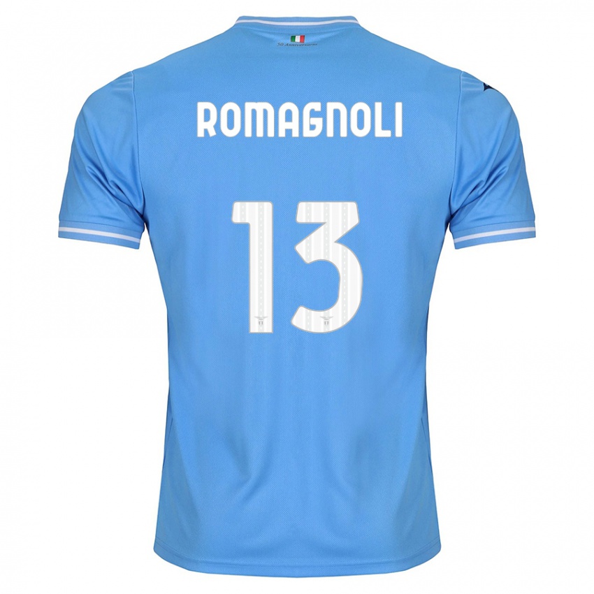 Dětské Alessio Romagnoli #13 Modrý Domů Hráčské Dresy 2023/24 Dres