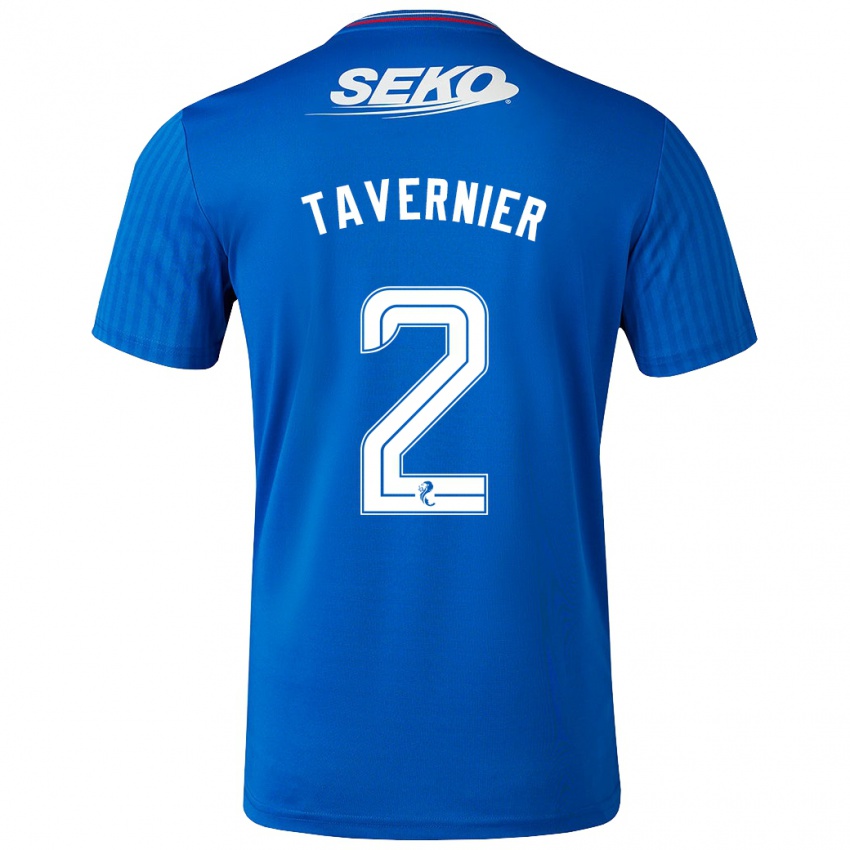 Dětské James Tavernier #2 Modrý Domů Hráčské Dresy 2023/24 Dres